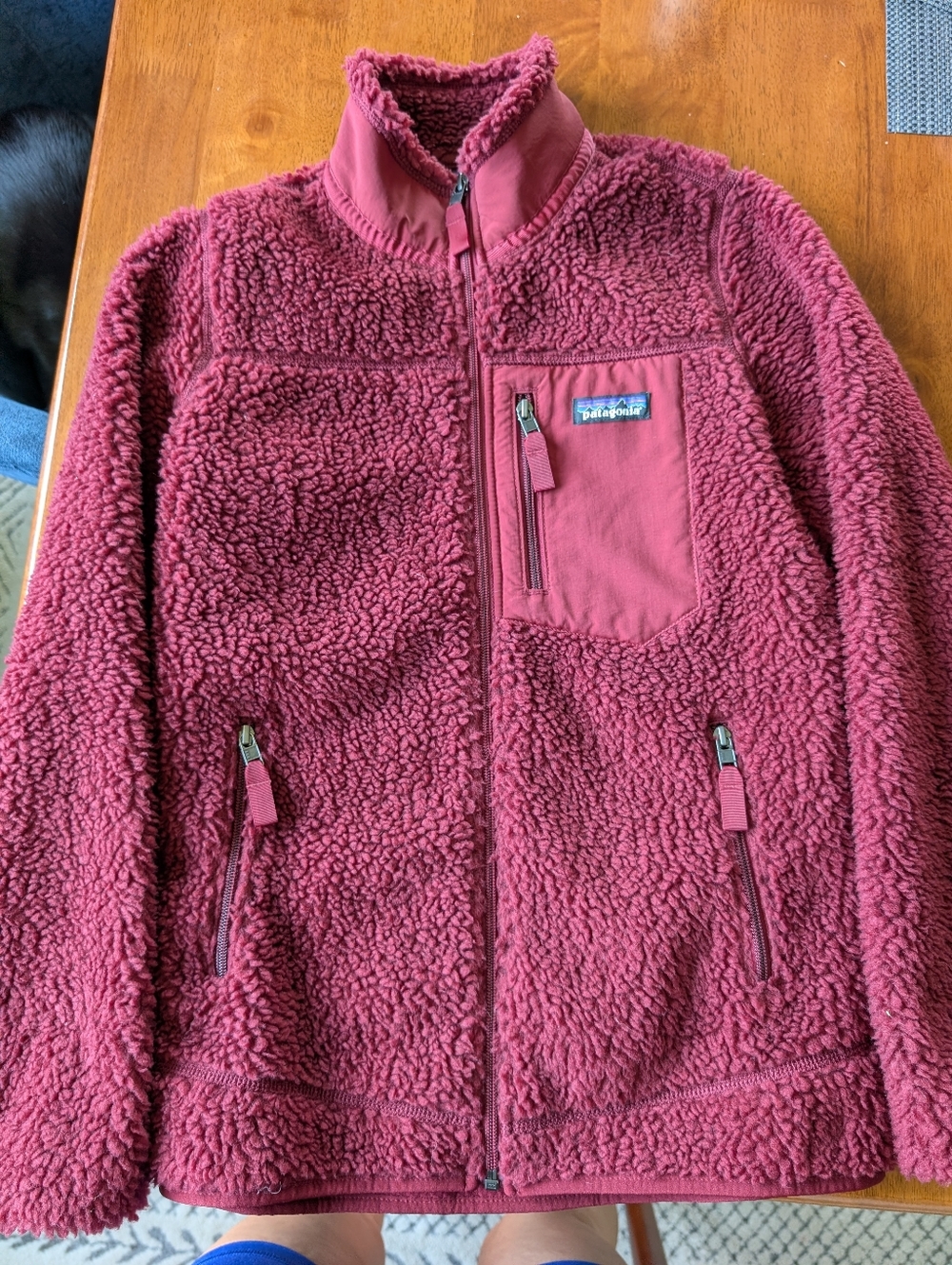 Patagonia Maroon High Pile Sherpa Jacket, W's XS